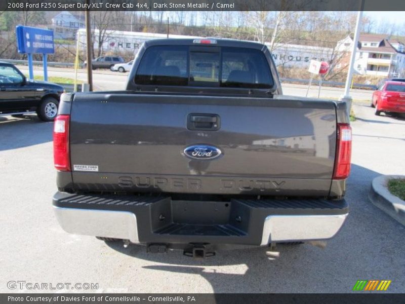 Dark Stone Metallic / Camel 2008 Ford F250 Super Duty XLT Crew Cab 4x4