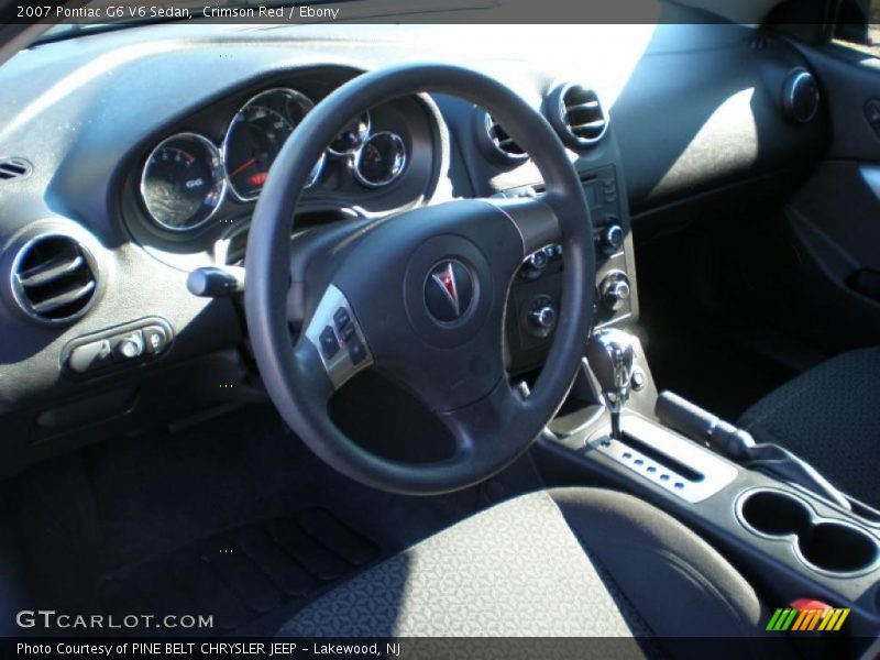 Crimson Red / Ebony 2007 Pontiac G6 V6 Sedan
