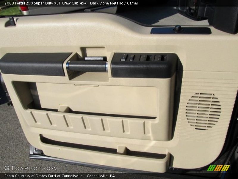 Dark Stone Metallic / Camel 2008 Ford F250 Super Duty XLT Crew Cab 4x4