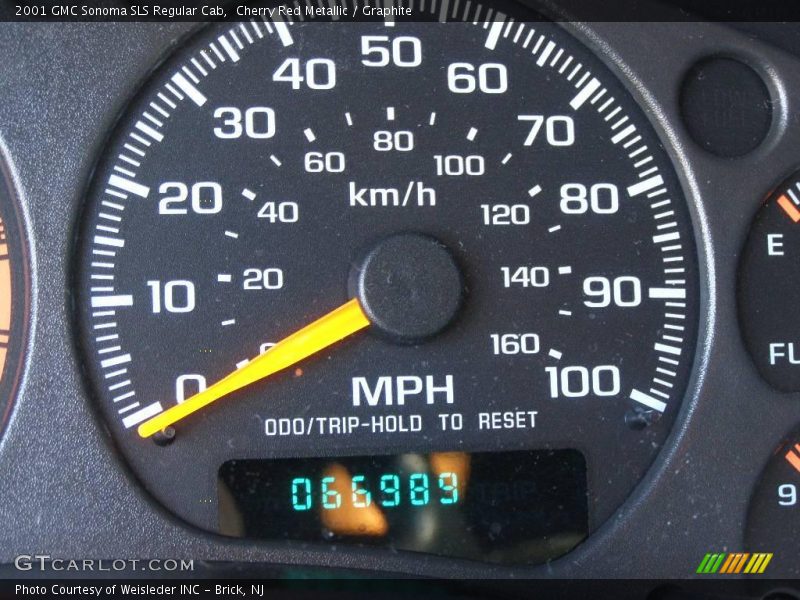Cherry Red Metallic / Graphite 2001 GMC Sonoma SLS Regular Cab