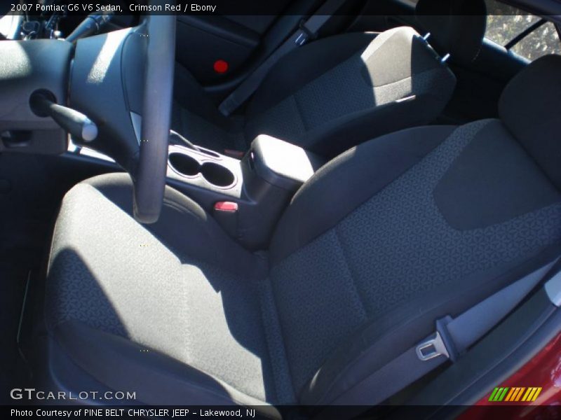 Crimson Red / Ebony 2007 Pontiac G6 V6 Sedan