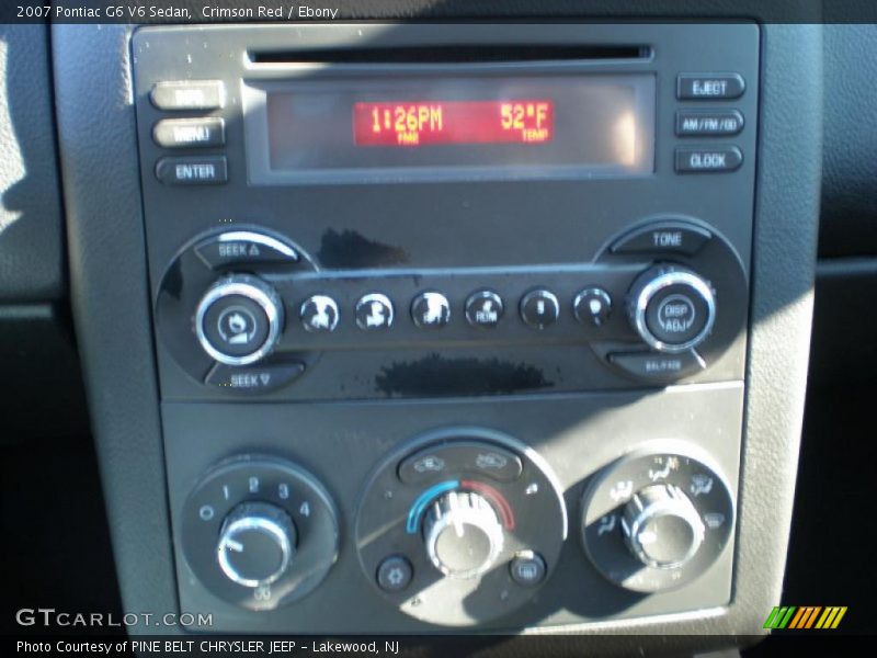 Crimson Red / Ebony 2007 Pontiac G6 V6 Sedan