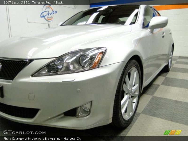 Tungsten Pearl / Black 2007 Lexus IS 350