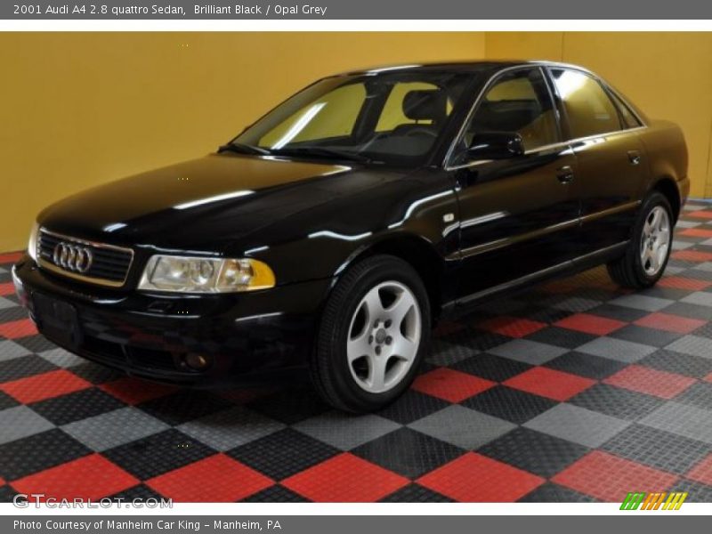 Brilliant Black / Opal Grey 2001 Audi A4 2.8 quattro Sedan