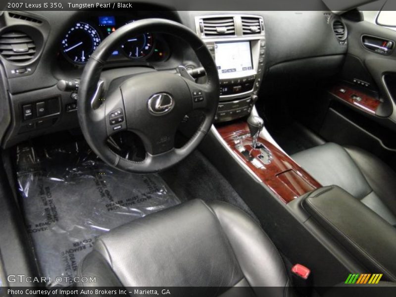 Tungsten Pearl / Black 2007 Lexus IS 350