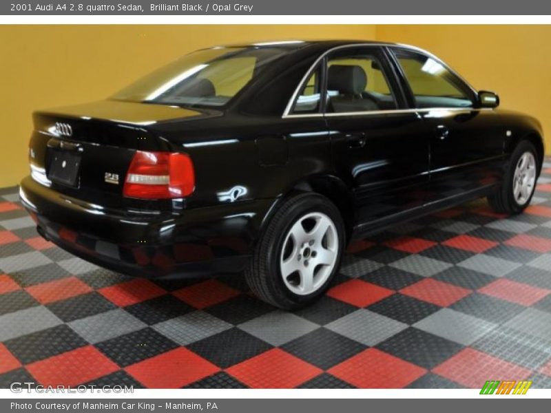 Brilliant Black / Opal Grey 2001 Audi A4 2.8 quattro Sedan
