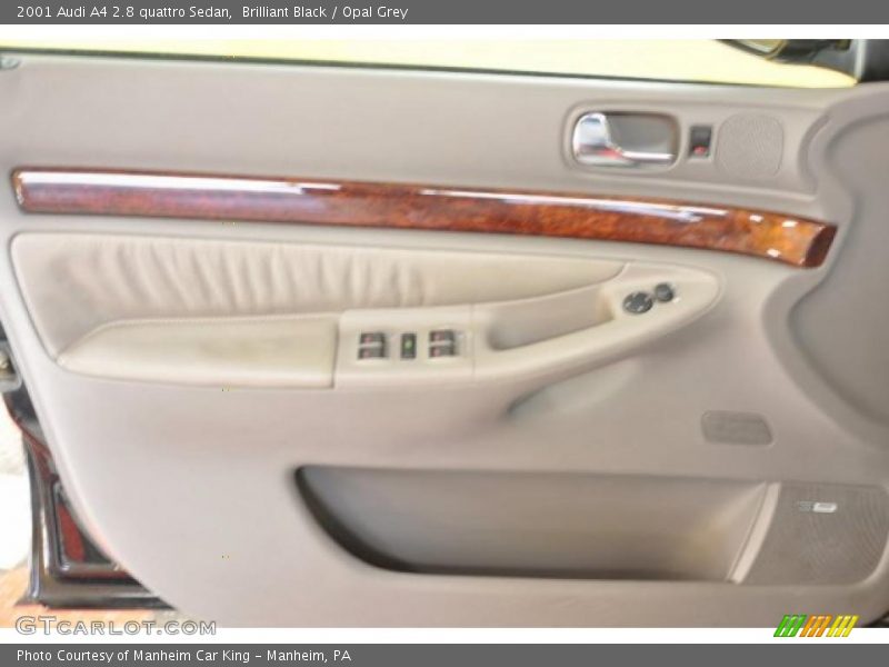 Brilliant Black / Opal Grey 2001 Audi A4 2.8 quattro Sedan
