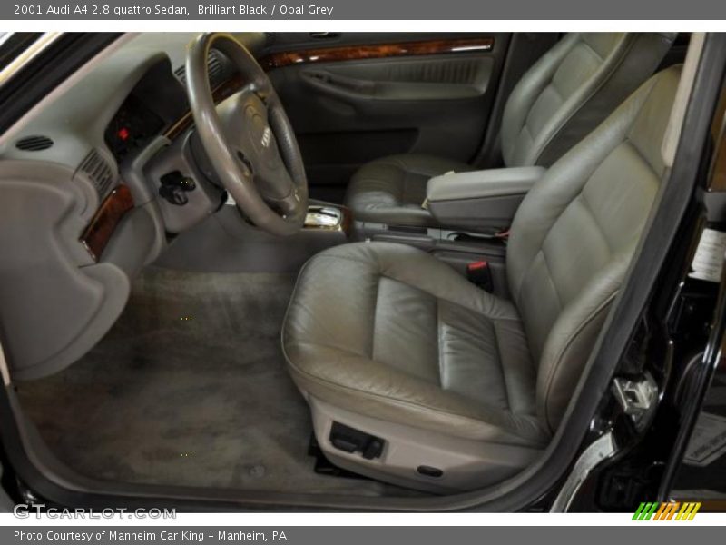  2001 A4 2.8 quattro Sedan Opal Grey Interior