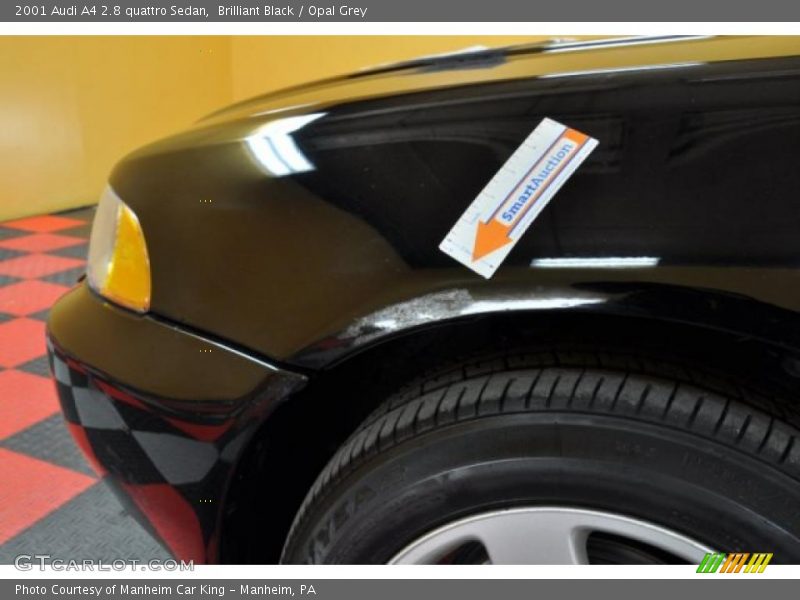 Brilliant Black / Opal Grey 2001 Audi A4 2.8 quattro Sedan