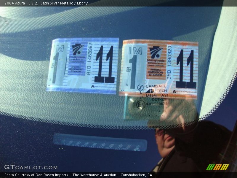 Satin Silver Metallic / Ebony 2004 Acura TL 3.2