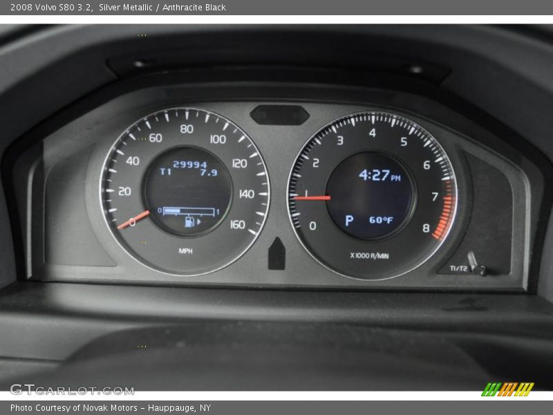 Silver Metallic / Anthracite Black 2008 Volvo S80 3.2