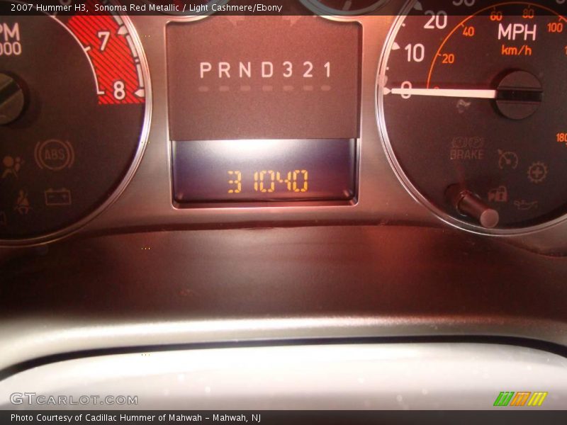 Sonoma Red Metallic / Light Cashmere/Ebony 2007 Hummer H3