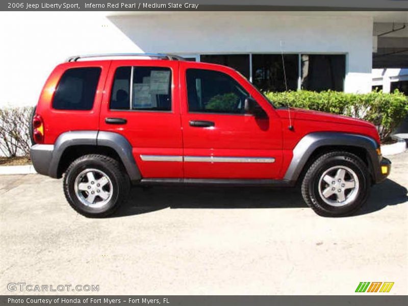 Inferno Red Pearl / Medium Slate Gray 2006 Jeep Liberty Sport