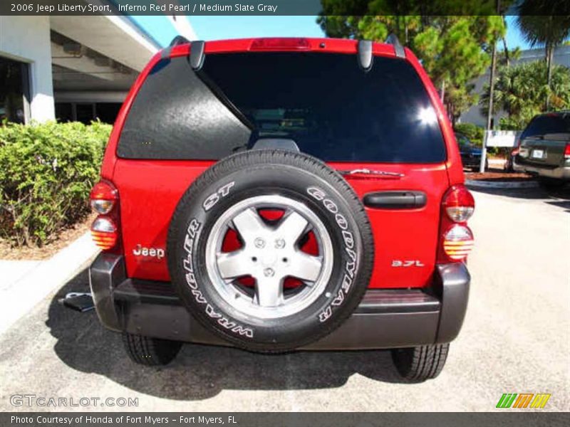 Inferno Red Pearl / Medium Slate Gray 2006 Jeep Liberty Sport