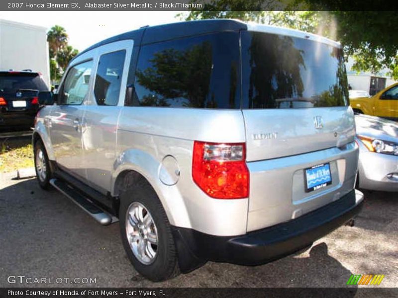Alabaster Silver Metallic / Black/Titanium 2007 Honda Element EX