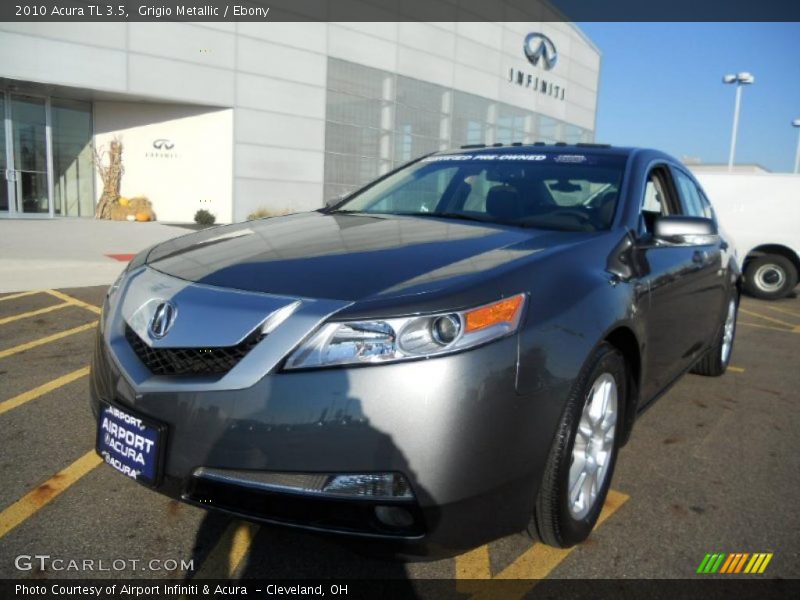 Grigio Metallic / Ebony 2010 Acura TL 3.5
