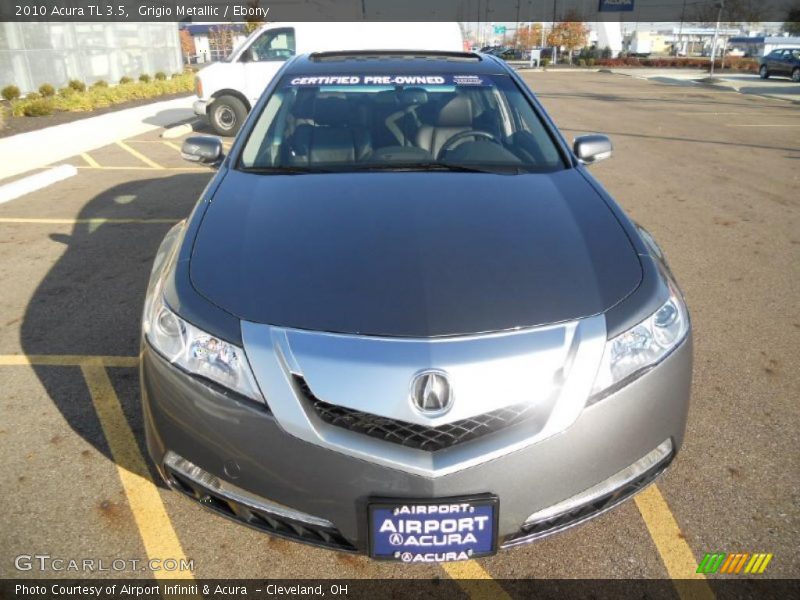 Grigio Metallic / Ebony 2010 Acura TL 3.5