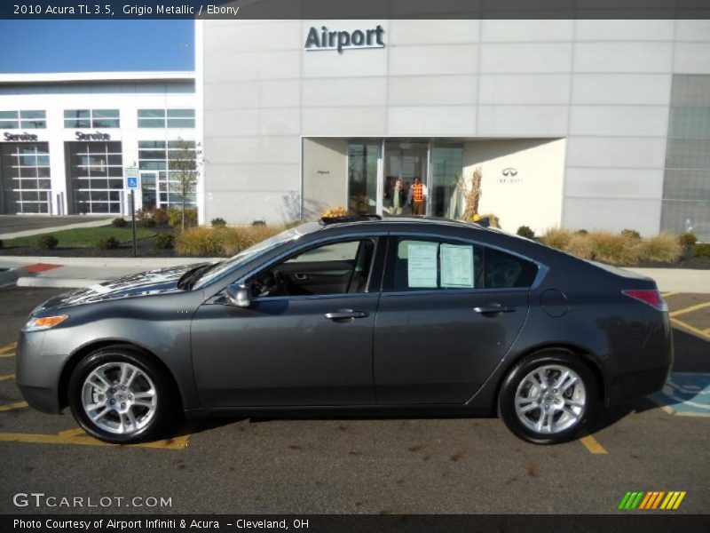 Grigio Metallic / Ebony 2010 Acura TL 3.5