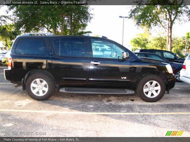 Galaxy Black / Graphite/Titanium 2006 Nissan Armada LE