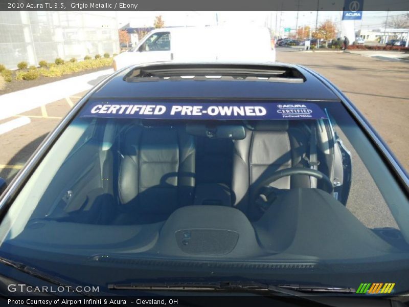 Grigio Metallic / Ebony 2010 Acura TL 3.5