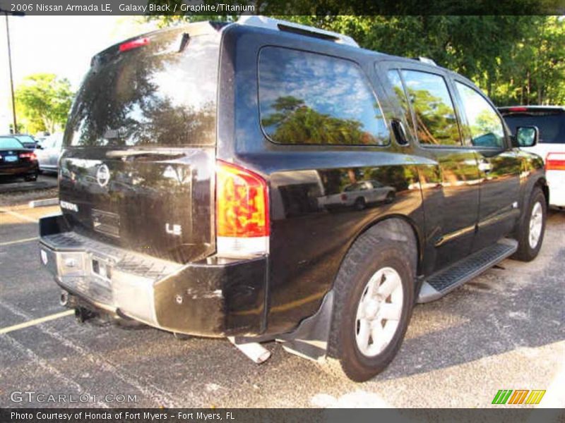 Galaxy Black / Graphite/Titanium 2006 Nissan Armada LE