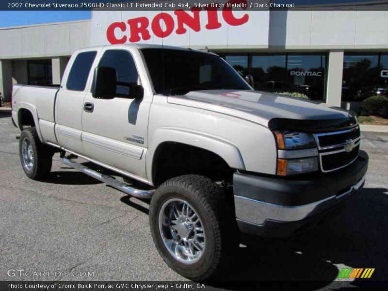 Silver Birch Metallic / Dark Charcoal 2007 Chevrolet Silverado 2500HD Classic LT Extended Cab 4x4