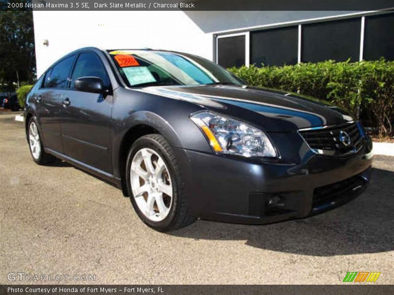 Dark Slate Metallic / Charcoal Black 2008 Nissan Maxima 3.5 SE