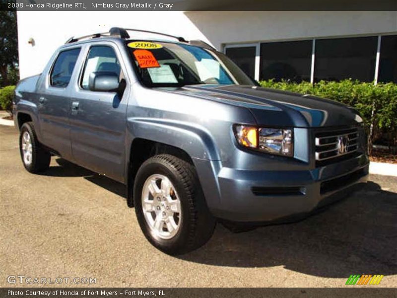 Nimbus Gray Metallic / Gray 2008 Honda Ridgeline RTL