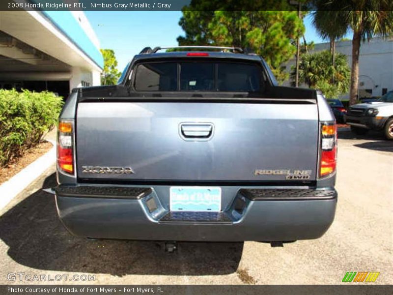 Nimbus Gray Metallic / Gray 2008 Honda Ridgeline RTL