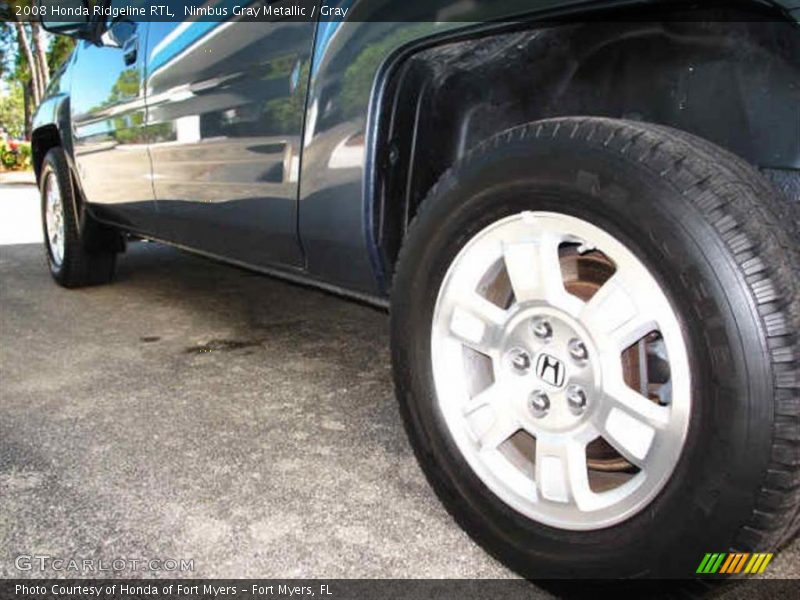 Nimbus Gray Metallic / Gray 2008 Honda Ridgeline RTL