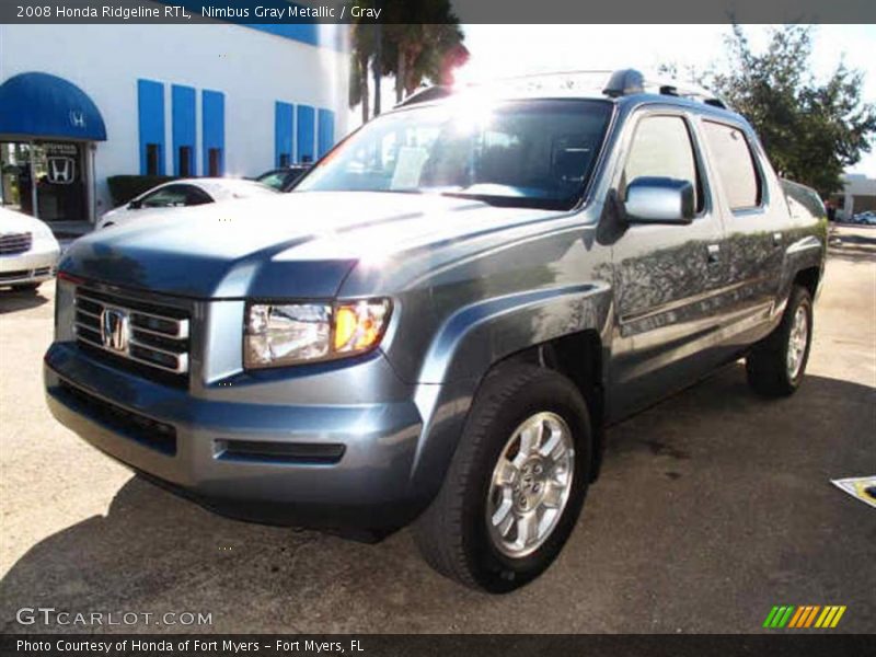 Nimbus Gray Metallic / Gray 2008 Honda Ridgeline RTL