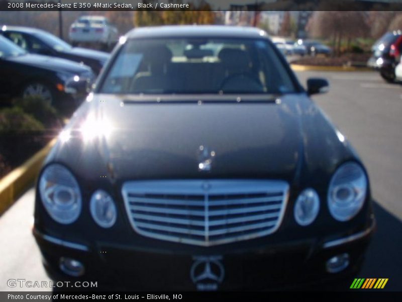 Black / Cashmere 2008 Mercedes-Benz E 350 4Matic Sedan