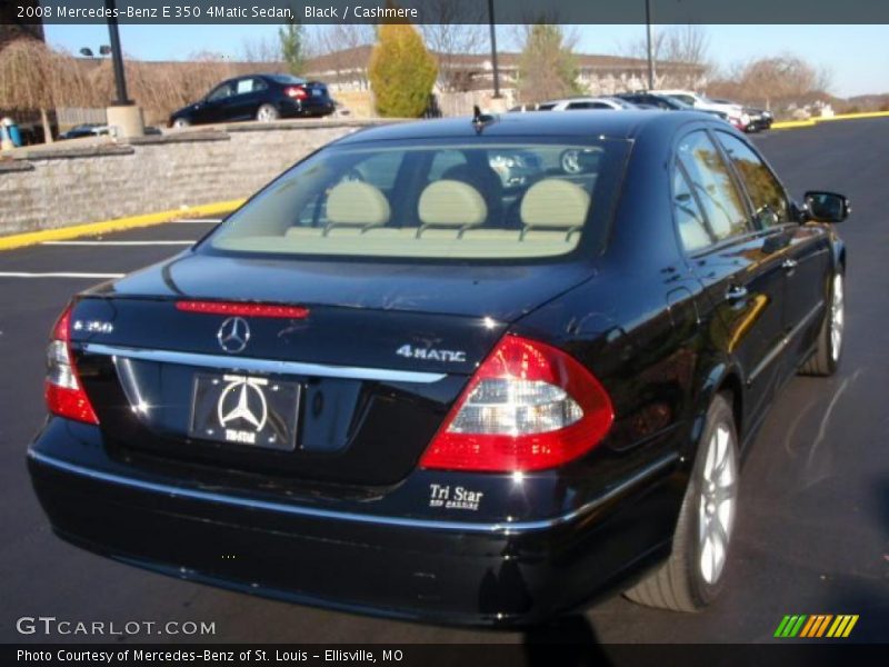 Black / Cashmere 2008 Mercedes-Benz E 350 4Matic Sedan