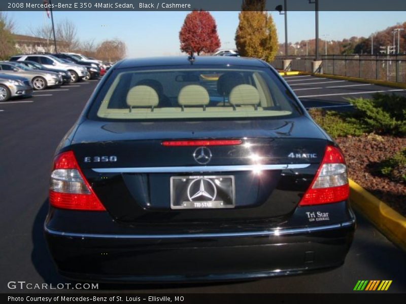 Black / Cashmere 2008 Mercedes-Benz E 350 4Matic Sedan