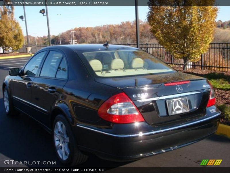 Black / Cashmere 2008 Mercedes-Benz E 350 4Matic Sedan