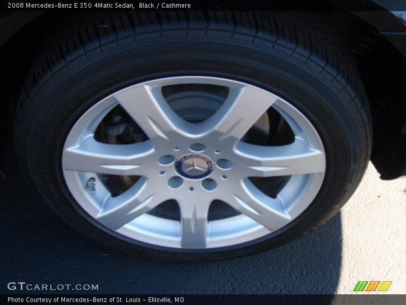 Black / Cashmere 2008 Mercedes-Benz E 350 4Matic Sedan