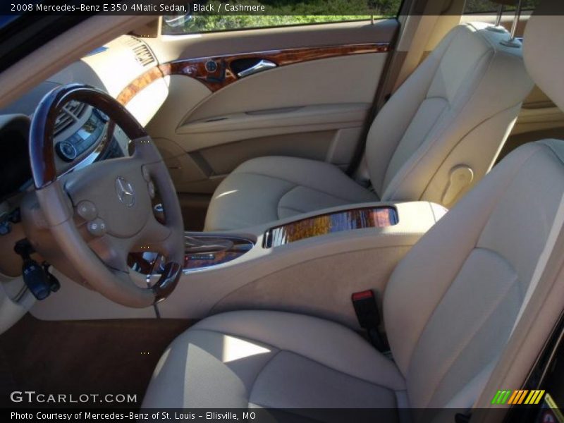 Black / Cashmere 2008 Mercedes-Benz E 350 4Matic Sedan