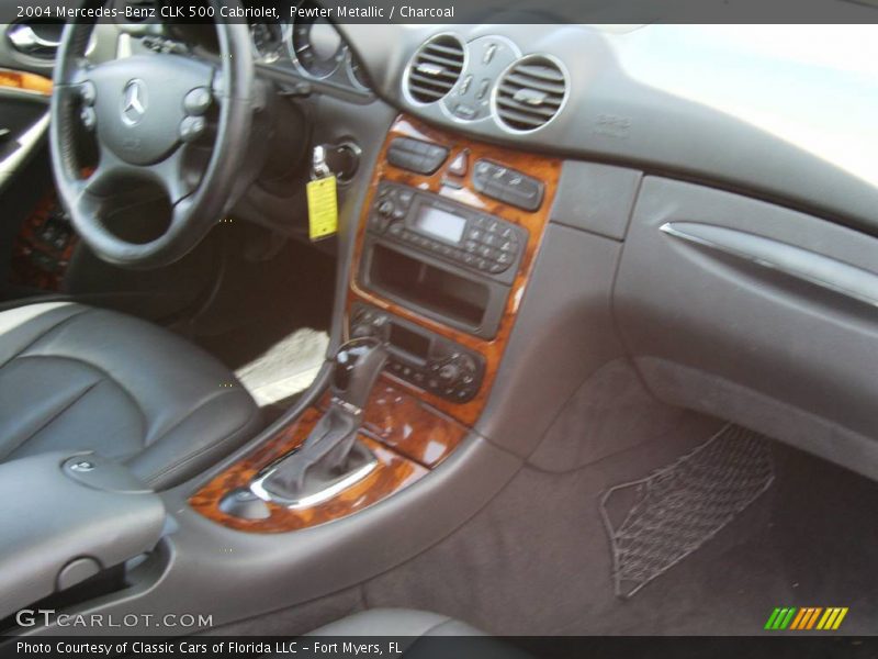 Pewter Metallic / Charcoal 2004 Mercedes-Benz CLK 500 Cabriolet