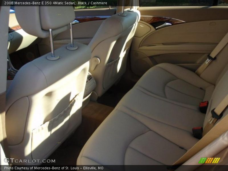 Black / Cashmere 2008 Mercedes-Benz E 350 4Matic Sedan