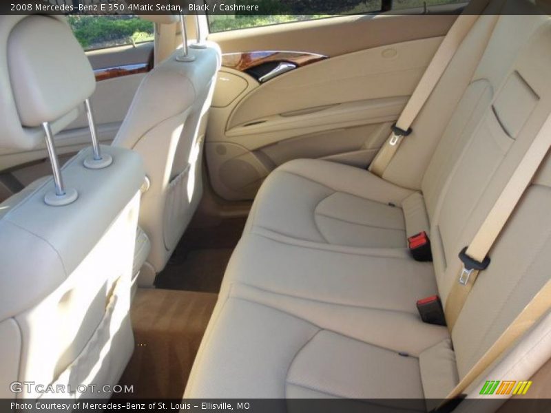 Black / Cashmere 2008 Mercedes-Benz E 350 4Matic Sedan