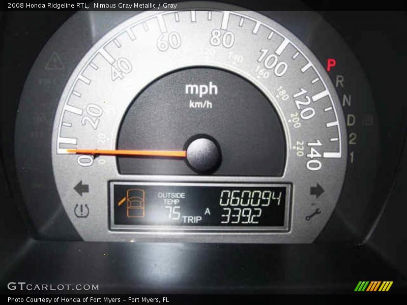 Nimbus Gray Metallic / Gray 2008 Honda Ridgeline RTL