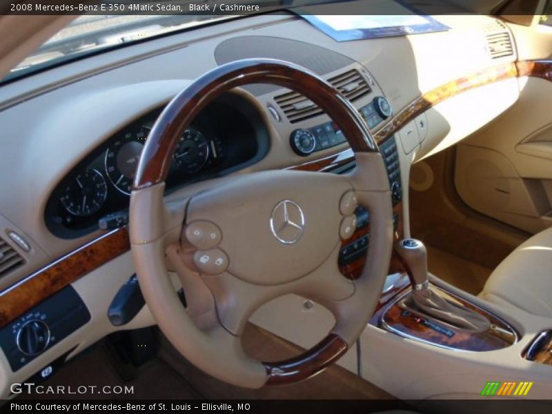 Black / Cashmere 2008 Mercedes-Benz E 350 4Matic Sedan