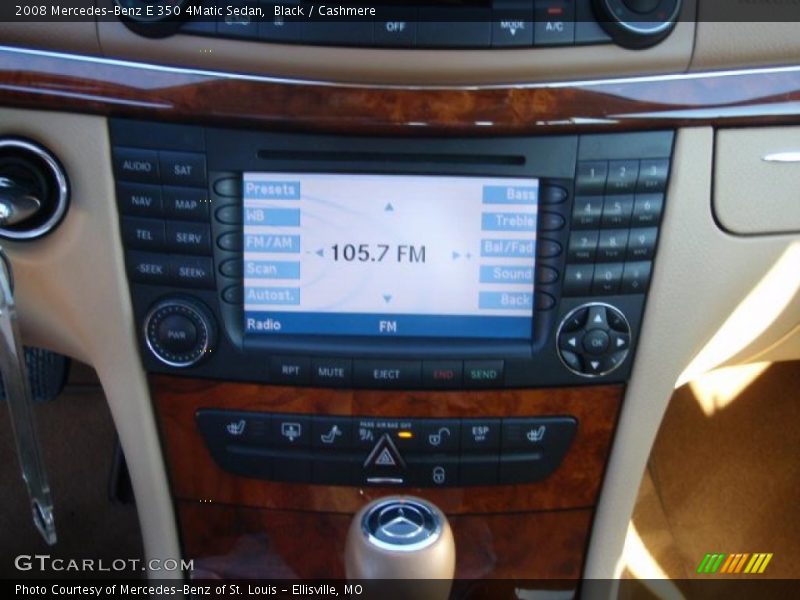 Black / Cashmere 2008 Mercedes-Benz E 350 4Matic Sedan