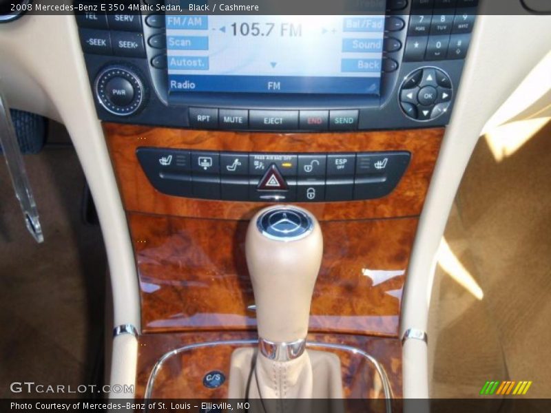 Black / Cashmere 2008 Mercedes-Benz E 350 4Matic Sedan