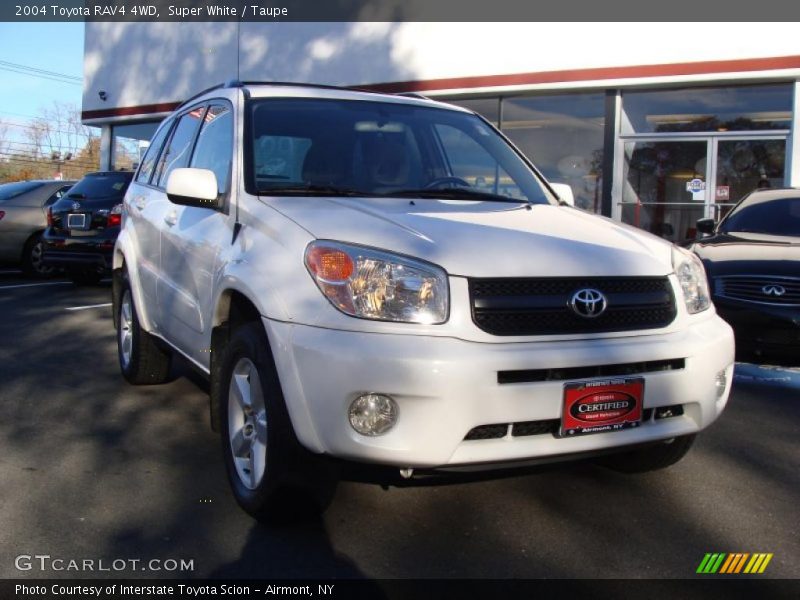 Super White / Taupe 2004 Toyota RAV4 4WD