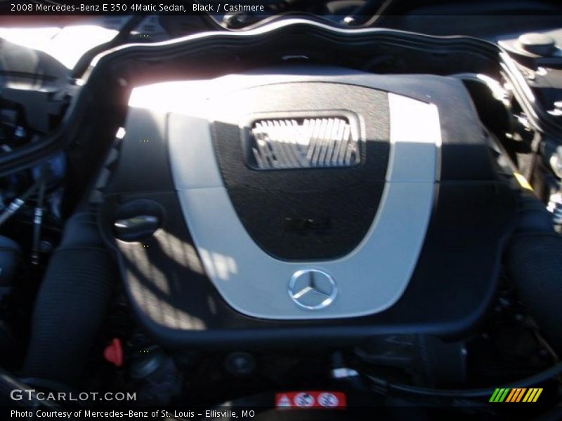 Black / Cashmere 2008 Mercedes-Benz E 350 4Matic Sedan