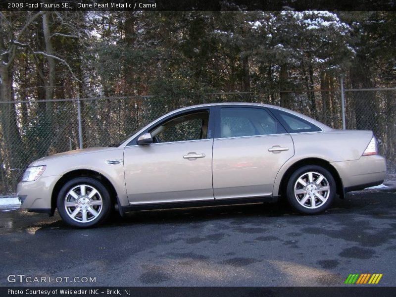Dune Pearl Metallic / Camel 2008 Ford Taurus SEL