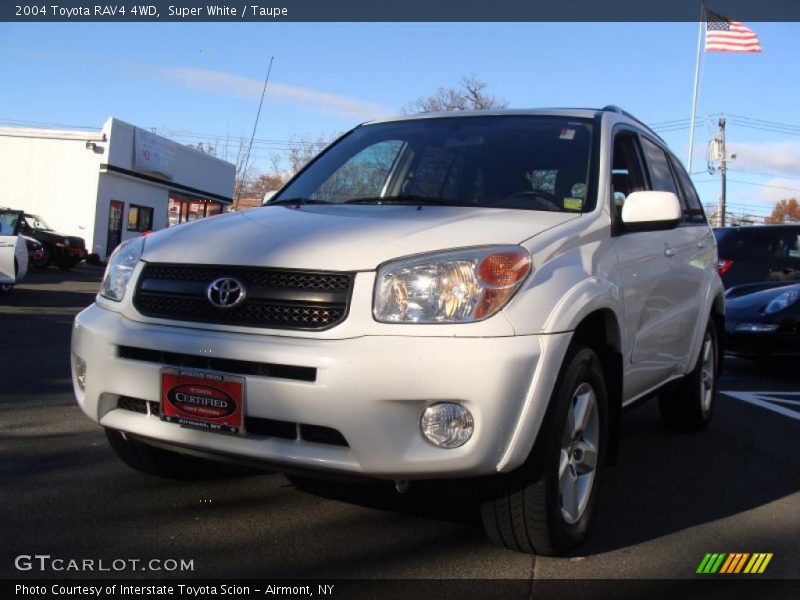 Super White / Taupe 2004 Toyota RAV4 4WD