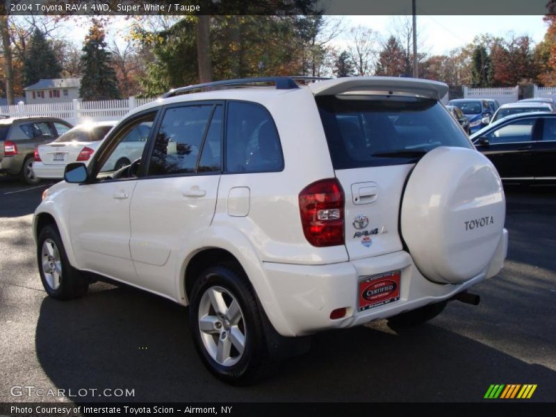 Super White / Taupe 2004 Toyota RAV4 4WD