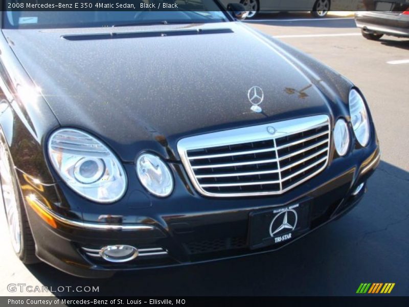 Black / Black 2008 Mercedes-Benz E 350 4Matic Sedan